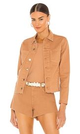 LAGENCE Janelle Slim Jacket in Dark Camel at Revolve