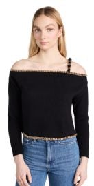 LAGENCE Jayden Chain Pullover Sweater at Shopbop