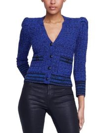 LAGENCE Jenni Striped Button Front Cardigan Bloomingdales at Bloomingdales