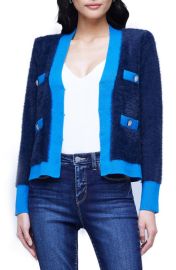 LAGENCE Kai Eyelash Cardigan at Nordstrom