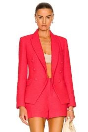 LAGENCE Kenzie Double Breasted Blazer in Diva Pink  FWRD at Forward