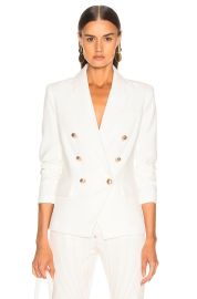 LAGENCE Kenzie Double Breasted Blazer in Ivory FWRD at FWRD