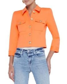 LAGENCE Kumi Button Front Crop Jacket Bloomingdales at Bloomingdales