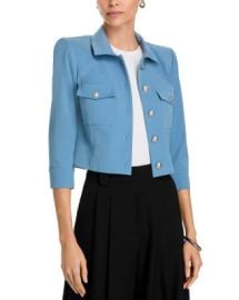 LAGENCE Kumi Button Front Crop Jacket Bloomingdales at Bloomingdales