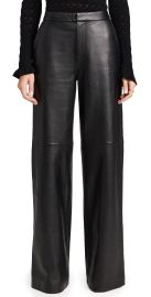 LAGENCE Livvy Straight Leg Trousers Black 10 at Shopbop