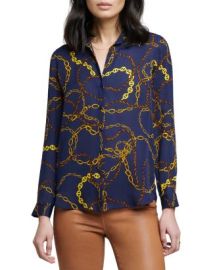 LAGENCE Nina Long Sleeve Blouse Bloomingdales at Bloomingdales