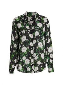 LAGENCE Nina Long Sleeve Floral Blouse  SaksFifthAvenue at Saks Fifth Avenue