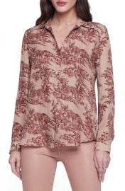 LAGENCE Nina Print Silk Shirt at Nordstrom