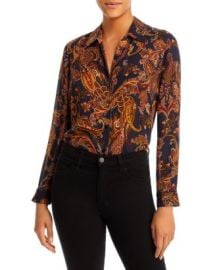 LAGENCE Nina Silk Blouse Bloomingdales at Bloomingdales