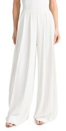 LAGENCE Nova Pleated Pants Ivory 8 at Shopbop
