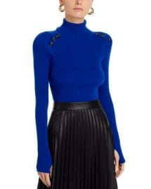 LAGENCE Reeves Button Detail Turtleneck Sweater Bloomingdales at Bloomingdales