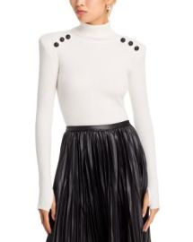 LAGENCE Reeves Button Detail Turtleneck Sweater Bloomingdales at Bloomingdales