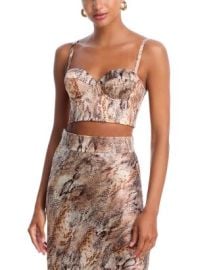 LAGENCE Sonya Silk Bustier Bloomingdales at Bloomingdales
