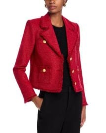 LAGENCE Sylvia Fringe Trim Tweed Jacket Bloomingdales at Bloomingdales