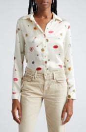 LAGENCE Tyler Long Sleeve Silk Button-Up Shirt at Nordstrom