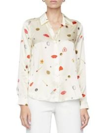 LAGENCE Tyler Silk Blouse Bloomingdales at Bloomingdales