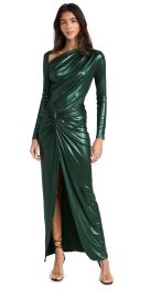 LAPOINTE Coated Jersey Asymmetric Draped Sarong Dress at Shopbop