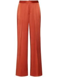 LAPOINTE low-rise satin-finish Trousers - at Farfetch