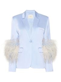 LAPOINTE ostrich-feather Satin Blazer - at Farfetch