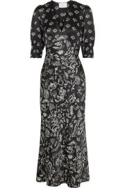 LAURA JACKSON ZADIE PRINTED SILK MAXI DRESS at Net A Porter