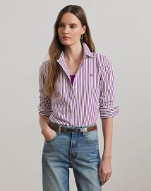 LAUREN Ralph Lauren Classic Fit Striped Broadcloth Shirt at Macys