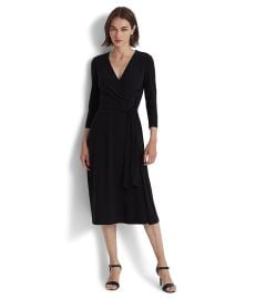 LAUREN Ralph Lauren Jersey-Matte Midi Dress com at Zappos