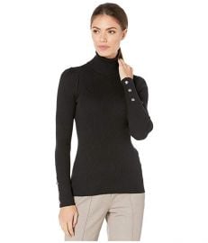 LAUREN Ralph Lauren Puff-Sleeve Turtleneck Sweater at Zappos