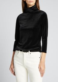 LAgence Aja 34-Sleeve Turtleneck Top - at Bergdorf Goodman