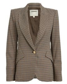 LAgence Chamberlain Houndstooth Blazer at Intermix