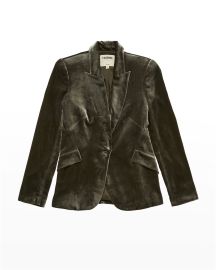 LAgence Chamberlain Velvet Blazer at Neiman Marcus