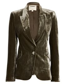 LAgence Chamberlain Velvet Blazer at Intermix