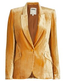 LAgence Chamberlain Velvet Blazer at Intermix