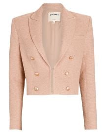 LAgence Inez Cropped Double-Breasted Blazer at Intermix