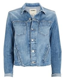 LAgence Janelle Cropped Denim Jacket at Intermix