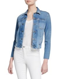 LAgence Janelle Slim Raw-Edge Jacket at Neiman Marcus