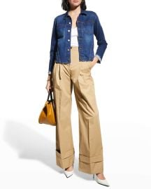 LAgence Janelle Slim Raw-Edge Jacket at Neiman Marcus