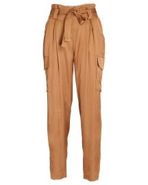 LAgence Roxy Paperbag Satin Trousers at Intermix