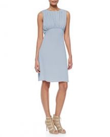 LAgence Sleeveless Dress W Shirred Bodice at Neiman Marcus