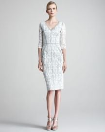 LELA ROSE LACE SHEATH DRESS at The Real Real