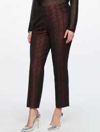 LEOPARD JACQUARD KADY PANT at Eloquii