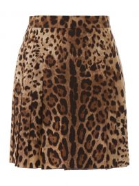 LEOPARD-PRINTED MINI SKIRT at Italist