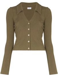 LESET Ali Ribbed Buttoned Cardigan - Farfetch at Farfetch