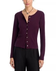 LESET Pointelle Crewneck Cardigan Bloomingdale39s at Bloomingdales
