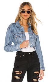 LEVI S Cut Off Crop Trucker in Off the Grid from Revolve com at Revolve