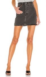 LEVI S Ribcage Skirt in Washed Noir Black from Revolve com at Revolve