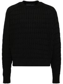 LGN LOUIS GABRIEL NOUCHI cable-knit Pullover Sweater Blue JO at Farfetch