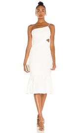 LIKELY Fina Midi Dress in White at Revolve