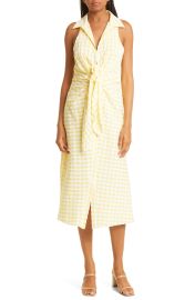 LIKELY Rommia Check Dress in Yellow  at Nordstrom