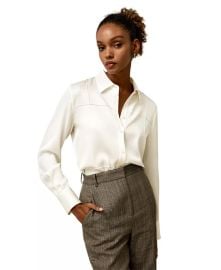 LILYSILK Womens Sprezzatura Silk Blouse - Macys at Macys