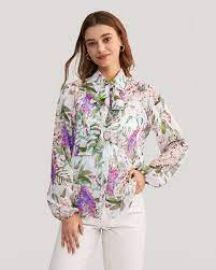 LILYSILK X MIM Floral 2 in 1 Silk Blouse at Lily Silk